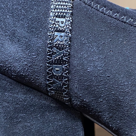 Prada zipper booties *guaranteed authentic* booties size 38 1/2 black shooties - Picture 10 of 13